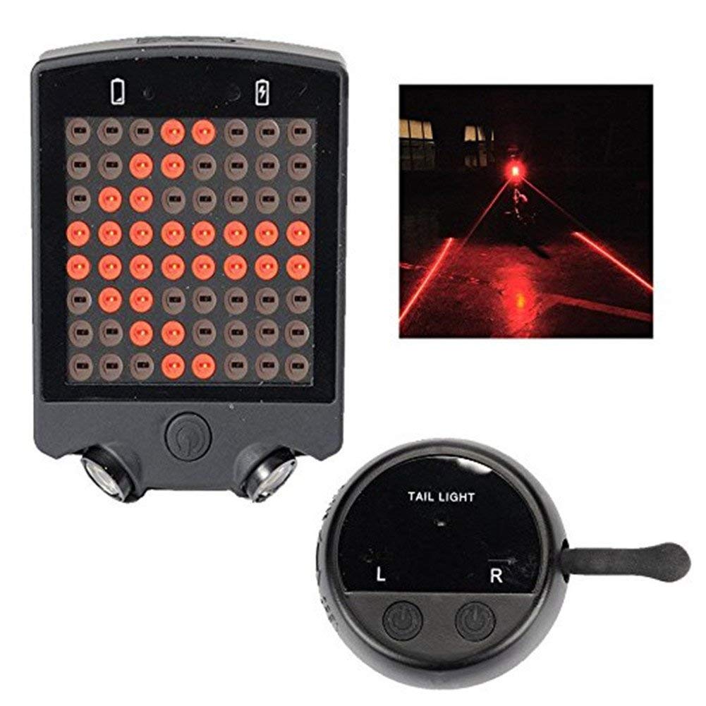 OWIKAR Bicycle Turn Signals Light, 64 LED Wireless Turn Signals Bike Light